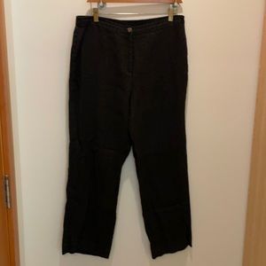 JM Collection linen black slacks